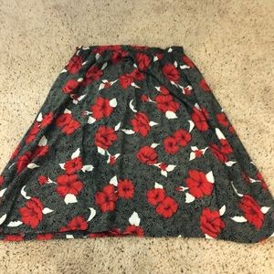 Flower print skirt